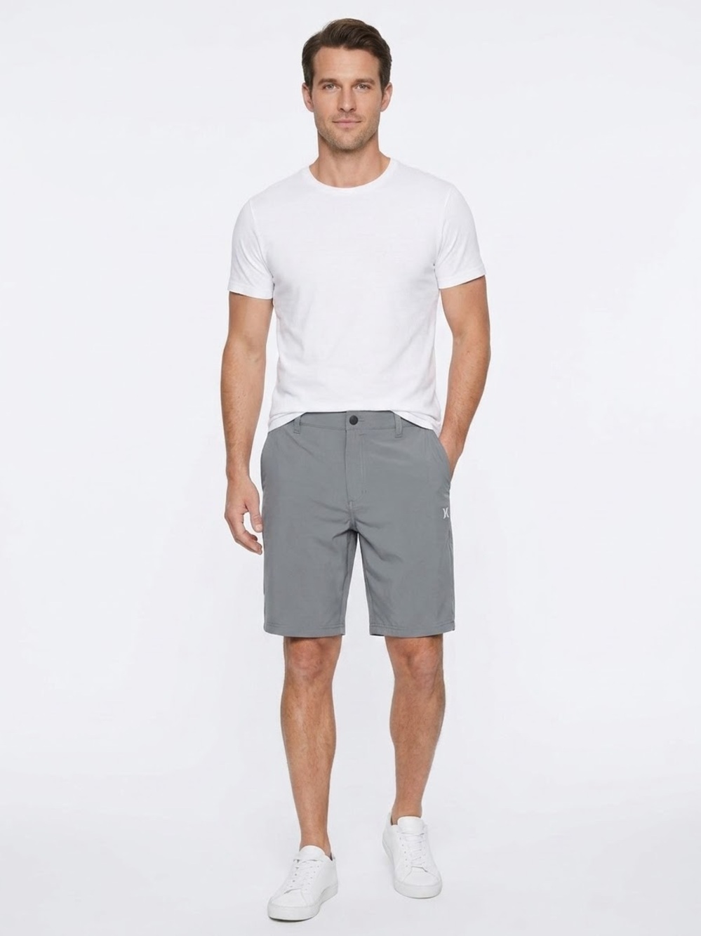 Hurley Men’s Gray Stretch Performance Walk Shorts Size 40